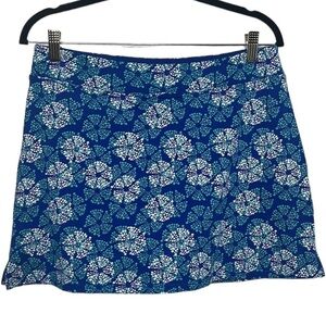 Tranquility by Colorado Clothing Blue Floral Skort Sz M